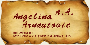Angelina Arnautović vizit kartica